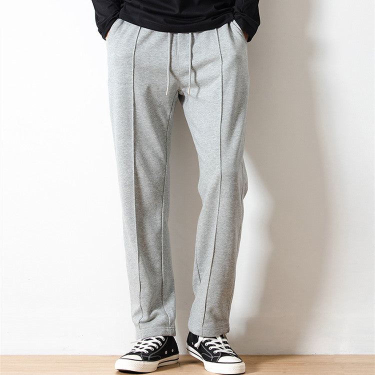 Men's Loose Drooping Cotton Terry Knitted Track Sweatpants