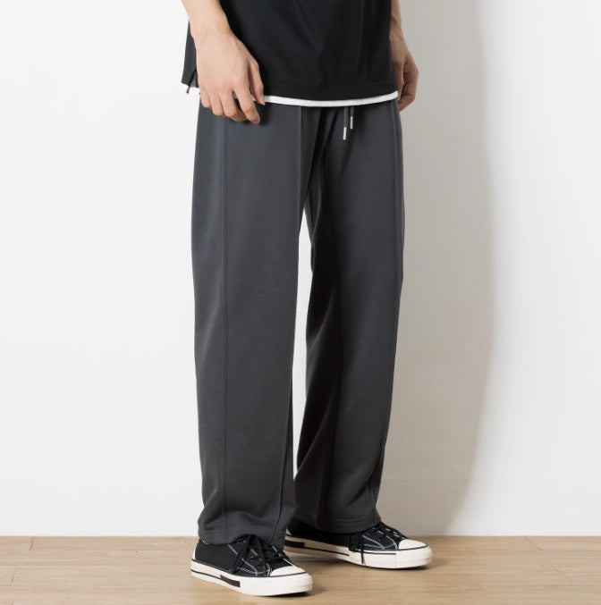 Men's Loose Drooping Cotton Terry Knitted Track Sweatpants