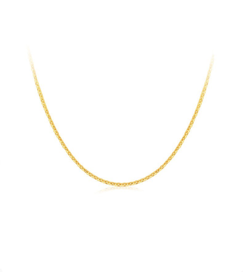 Women's 18K Gold O-chain Collarbone Necklace