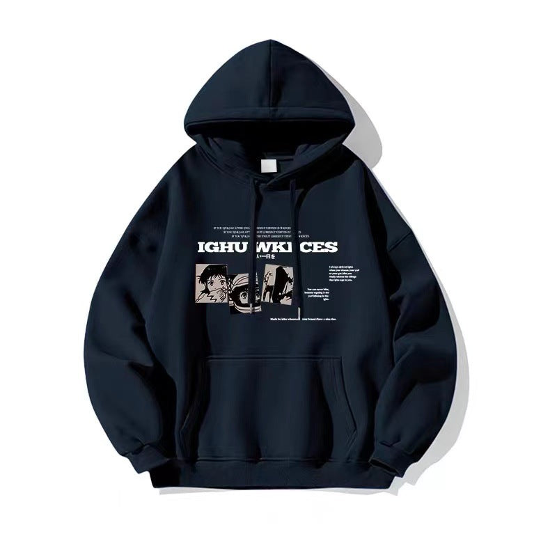 American High Street Cartoon Special-interest Hooded Sweater Ins Design Sense