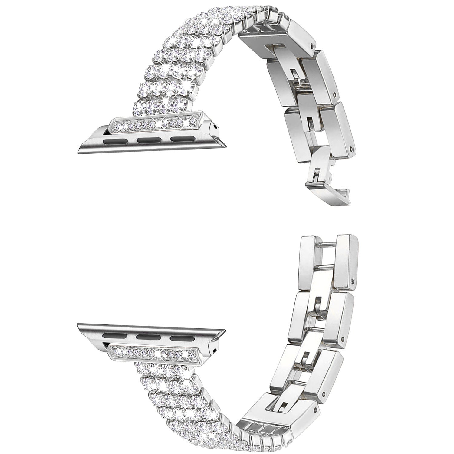 Stainless Steel Metal Four-row Diamond Chain