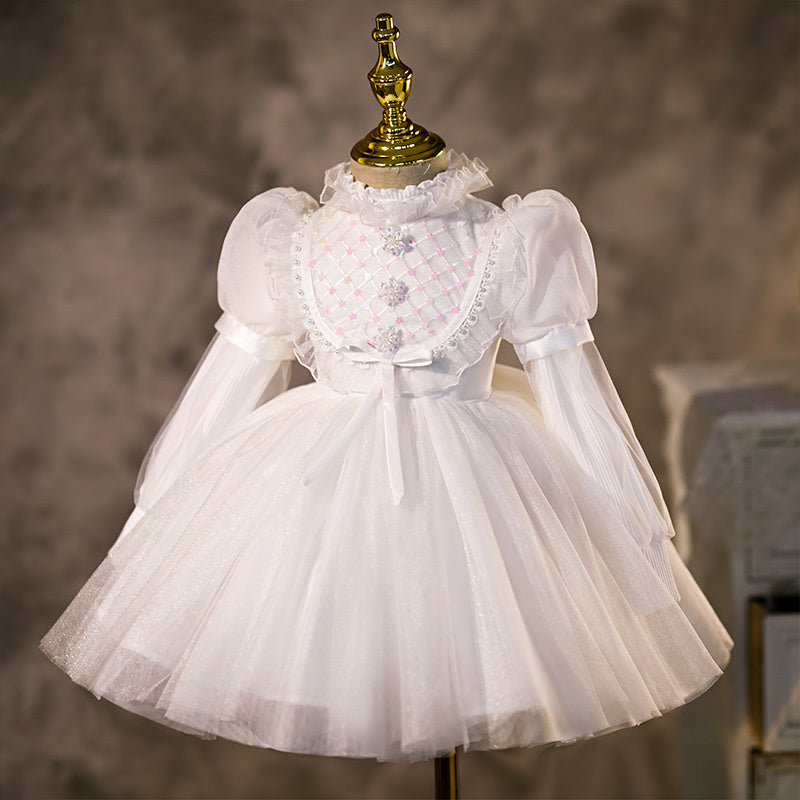 Western Style Little Flower Girl Wedding Dress With Tutu Skirt