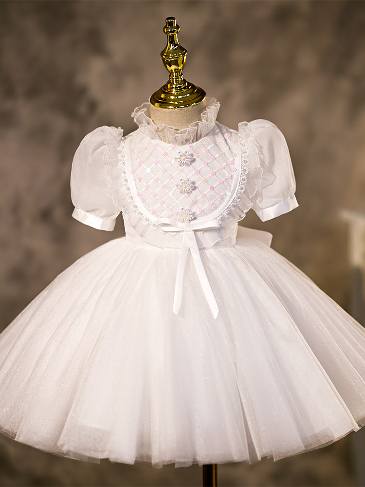 Western Style Little Flower Girl Wedding Dress With Tutu Skirt