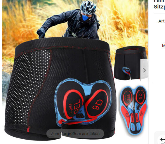 Breathable Cycling Pants Sports Underwear Men's Thickened Shock-absorbing Silica Gel Pad Cycling Shorts