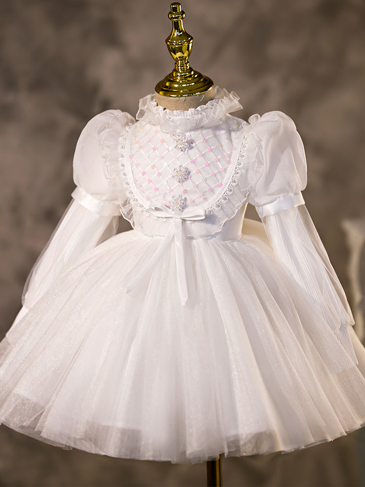 Western Style Little Flower Girl Wedding Dress With Tutu Skirt